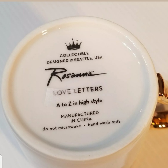 NEW Rosanna Love Letters Coffee Mug Boxed Letter G - Picture 7 of 8